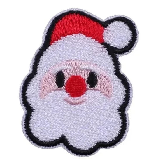 Christmas 'Santa Claus | Cute Face' Embroidered Patch