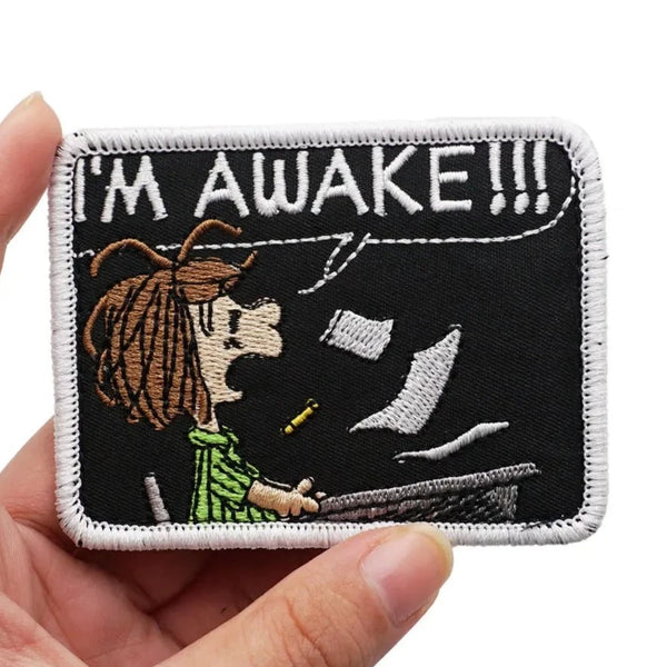 The Peanuts Movie 'Peppermint | I'm Awake!!!' Embroidered Patch