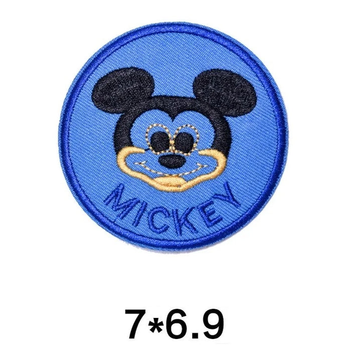 Mickey Mouse 'Mickey Face | Round' Embroidered Patch