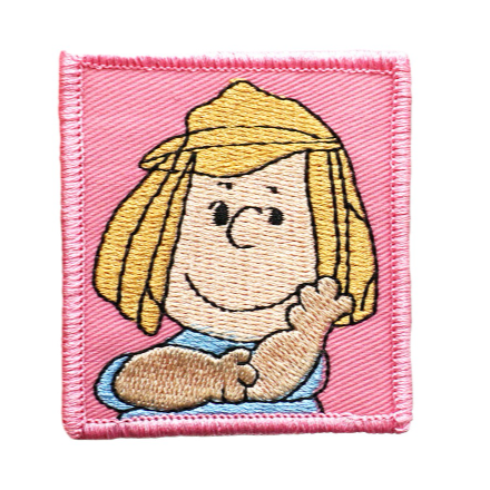 The Peanuts Movie 'Peppermint Patty' Embroidered Velcro Patch