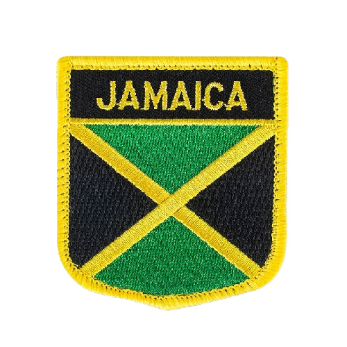 Jamaica Flag Embroidered Velcro Patch