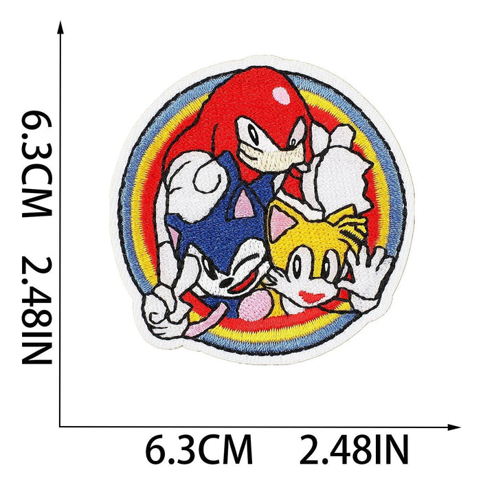 Sonic the Hedgehog 'Sonic x Knuckles x Tails' Embroidered Patch