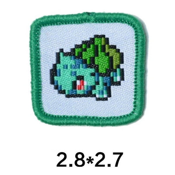 Pocket Monster 'Bulbasaur | Square Pixel' Embroidered Patch