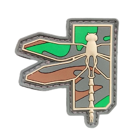 Dragonfly PVC Rubber Velcro Patch