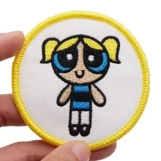 The Powerpuff Girls 'Bubbles | Round' Embroidered Patch