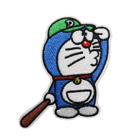 Doraemon 'Playing Baseball' Embroidered Patch — Little Patch Co