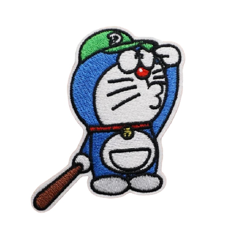 Doraemon 'Playing Baseball' Embroidered Patch