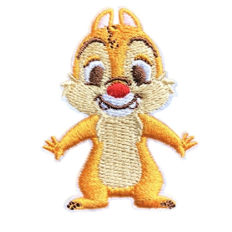 Chipmunk Duo 'Dale | Red Nose' Embroidered Patch