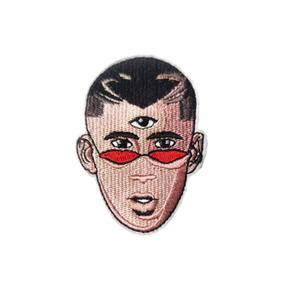 Bad Bunny 'Rapper Third Eye' Embroidered Patch