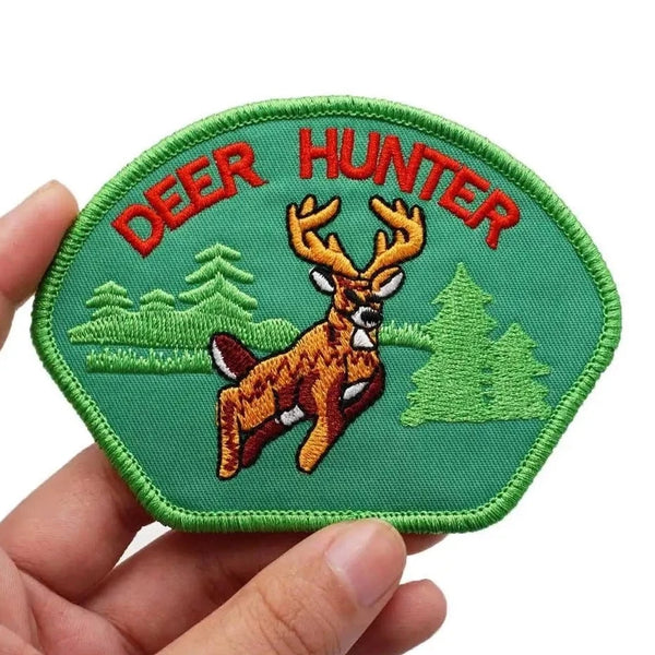 Deer Hunter Embroidered Velcro Patch