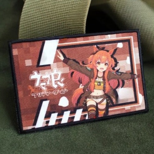 Uma Musume: Pretty Derby 'Mayano Top Gun' Embroidered Velcro Patch