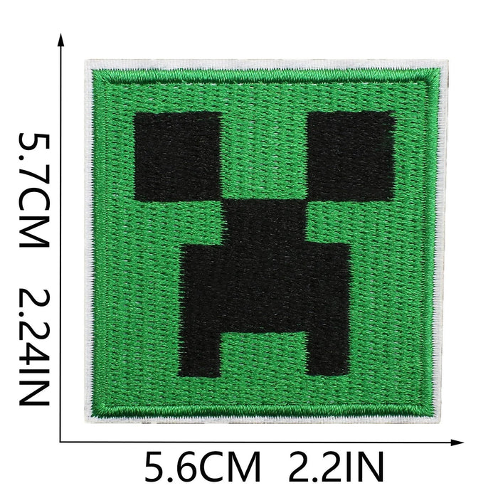 Minecraft 'Creeper Face' Embroidered Patch