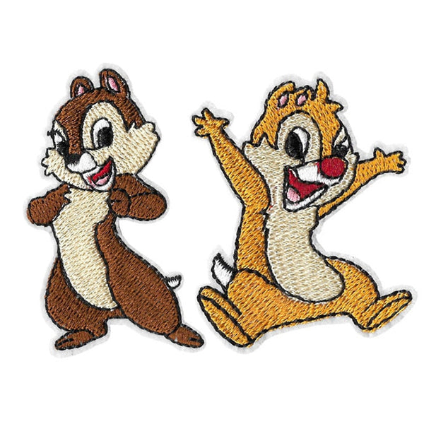 Chipmunk Duo 'Clever Chip' Embroidered Patch