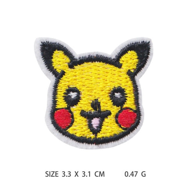 Pocket Monster 'Pikachu | Head' Embroidered Patch