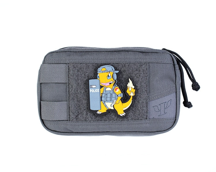 Pocket Monster 'SWAT | Tactical | Charmander' Embroidered Velcro Patch