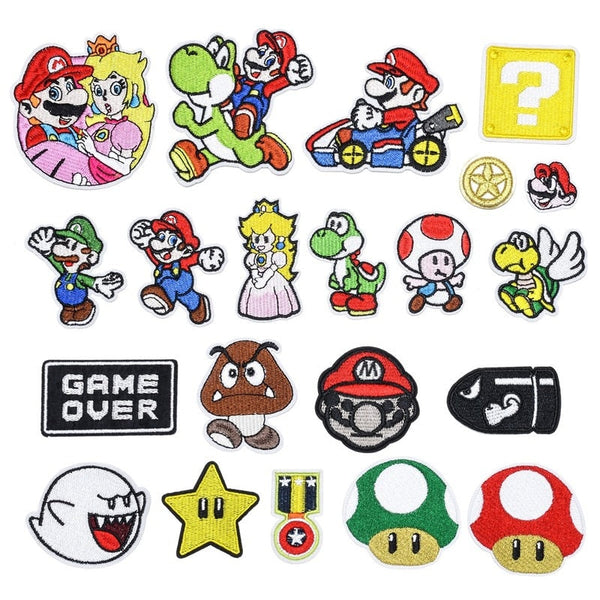 Mushroom Kingdom Bros. 'Mario & Yoshi Having Fun' Embroidered Patch