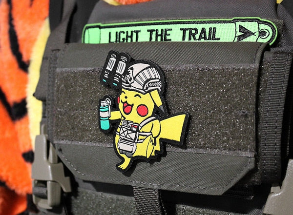 Pocket Monster 'Operator | Tactical | Pikachu' Embroidered Velcro Patch