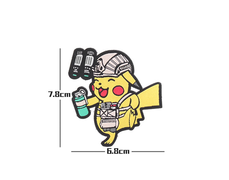 Pocket Monster 'Operator | Tactical | Pikachu' Embroidered Velcro Patch