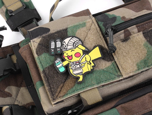 Pocket Monster 'Operator | Tactical | Pikachu' Embroidered Velcro Patch