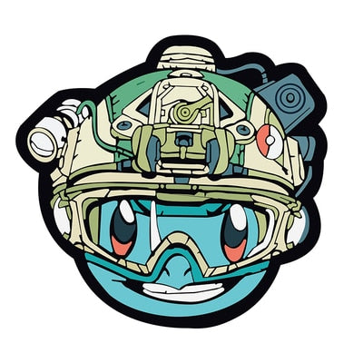 Pocket Monster 'Tactical | Squirtle' Embroidered Velcro Patch