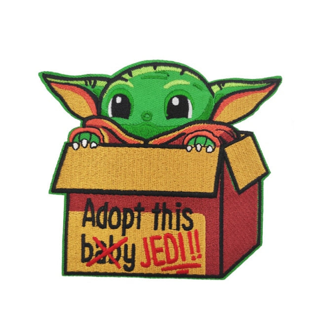 Empire and Rebellion 'Baby Yoda | Adopt This Jedi' Embroidered Patch