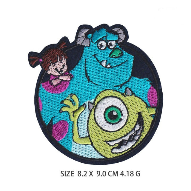 Scream Team. 'Sulley | Mike | Boo | 1.0' Embroidered Patch