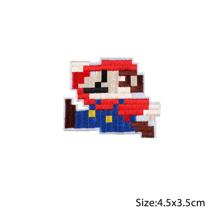 Mushroom Kingdom Bros. 'Mario | Hopping Pixel' Embroidered Patch