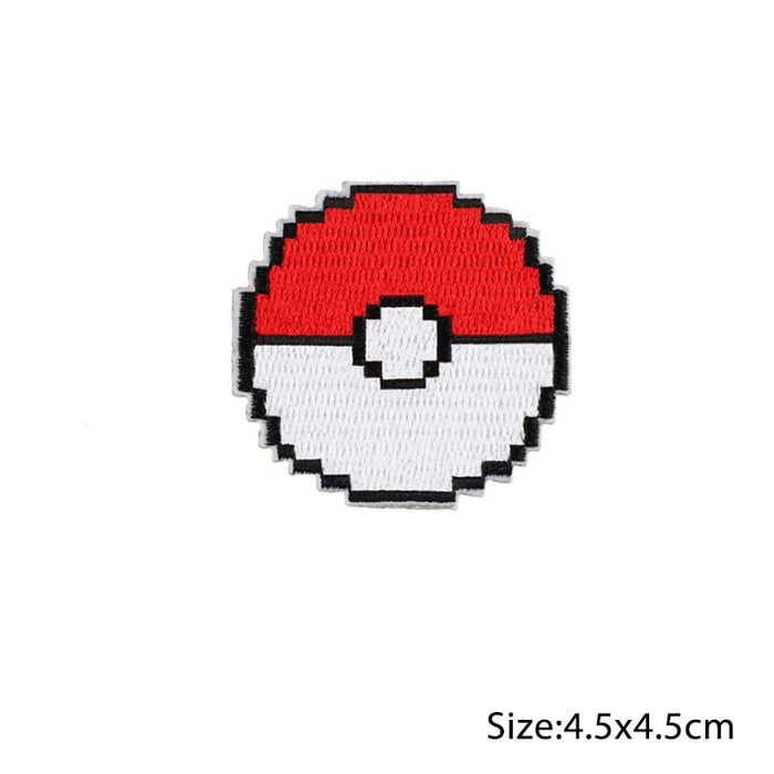 Pocket Monster 'Pokeball | Pixel' Embroidered Patch