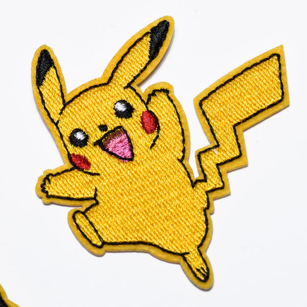 Pocket Monster 'Jumping Pikachu' Embroidered Patch