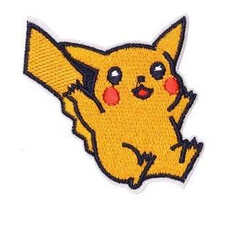 Pocket Monster 'Sliding Pikachu' Embroidered Patch