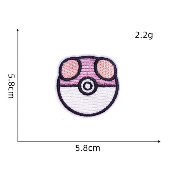 Pocket Monster 'Pokeballs' Embroidered Patch