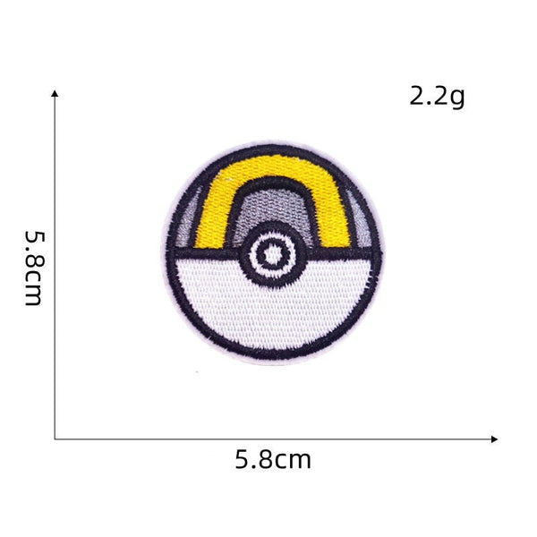 Pocket Monster 'Pokeballs' Embroidered Patch