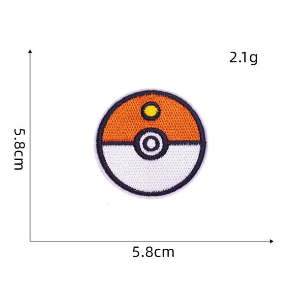 Pocket Monster 'Pokeballs' Embroidered Patch