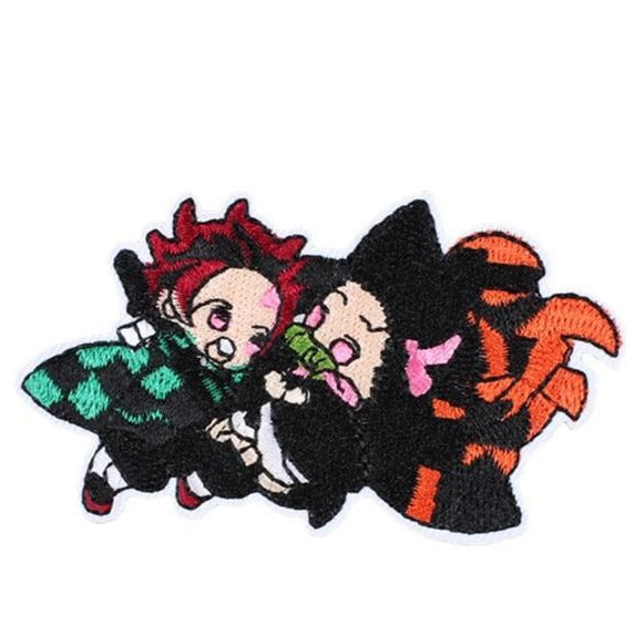 Kimetsu no Yaiba 'Tanjiro & Nezuko | Fighting' Embroidered Patch