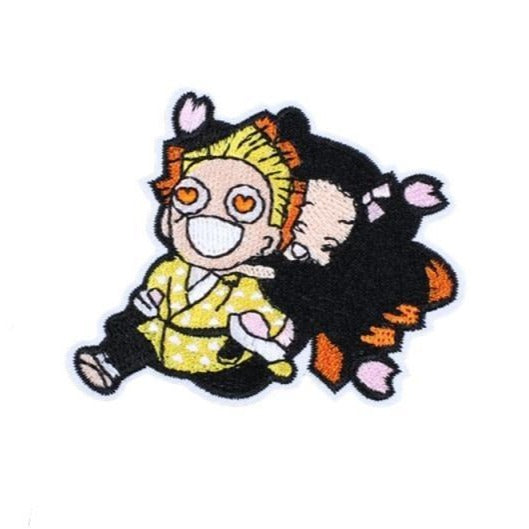 Kimetsu no Yaiba 'Zenitsu | Nezuko' Embroidered Patch