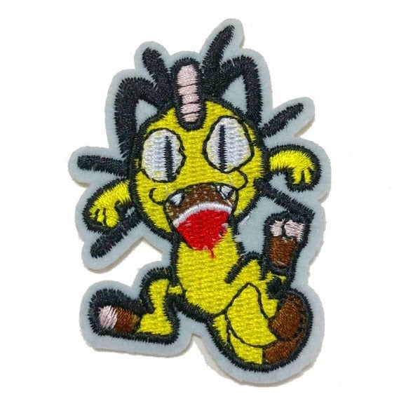 Pocket Monster 'Meowth | Wacky Face' Embroidered Patch
