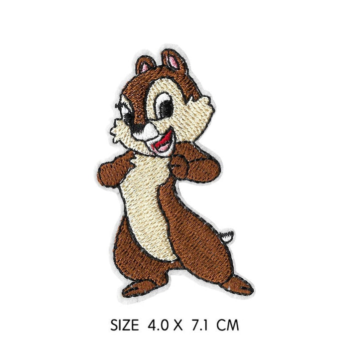 Chipmunk Duo 'Clever Chip' Embroidered Patch