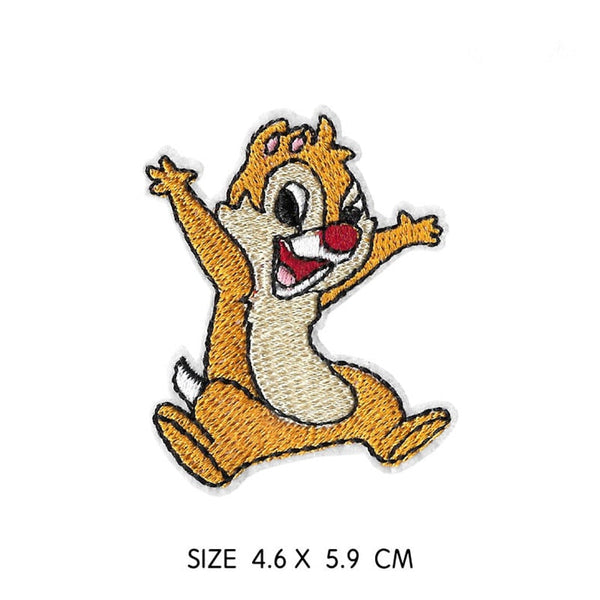 Chipmunk Duo 'Silly Dale' Embroidered Patch