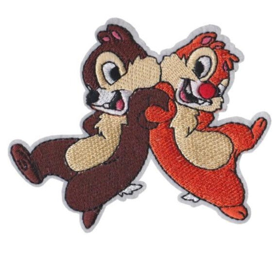 Chipmunk Duo 'Back to Back' Embroidered Patch