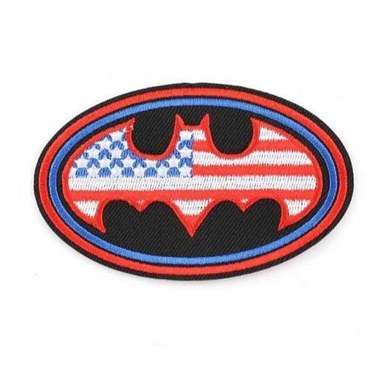 Dark Knight 'American Flag Logo' Embroidered Patch