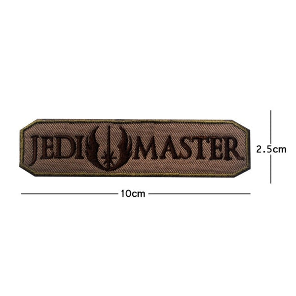 Empire and Rebellion 'Jedi Master| 6.0' Embroidered Velcro Patch