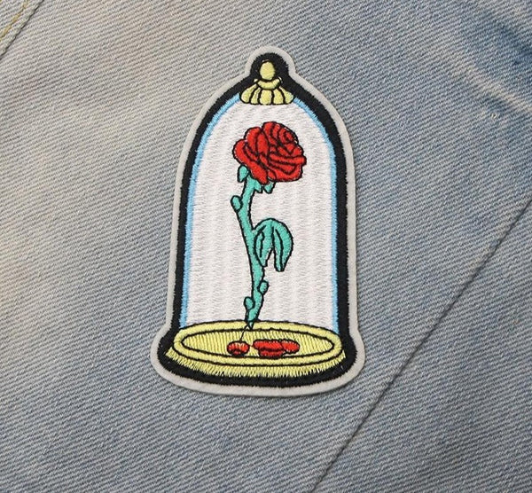 Tale as Old as Time 'The Enchanted Rose' Embroidered Patch