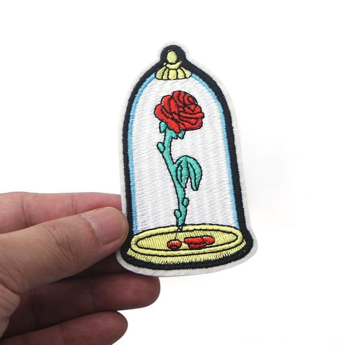 Tale as Old as Time 'The Enchanted Rose' Embroidered Patch
