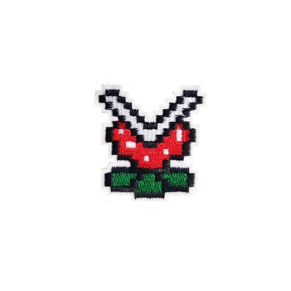 Mushroom Kingdom Pixel 'Piranha Plant' Embroidered Patch