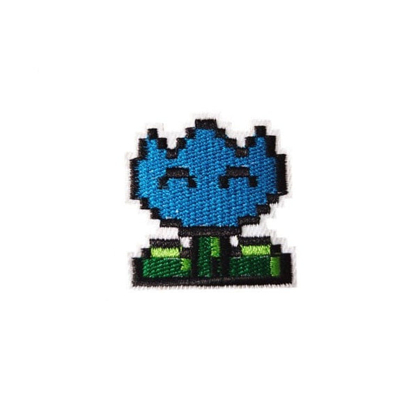 Mushroom Kingdom Pixel 'Ice Flower' Embroidered Patch