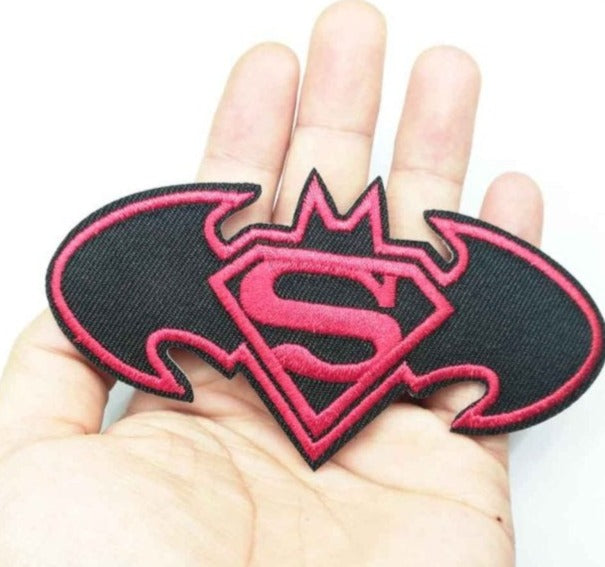 Dark Knight x Superman Embroidered Patch