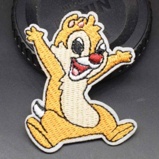 Chipmunk Duo 'Silly Dale 1.0' Embroidered Patch
