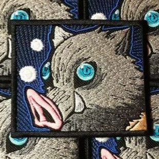 Kimetsu no Yaiba 'Inosuke Hashibira | Boar Mask | Portrait' Embroidered Patch