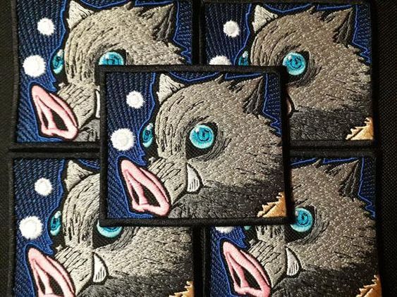 Kimetsu no Yaiba 'Inosuke Hashibira | Boar Mask | Portrait' Embroidered Patch