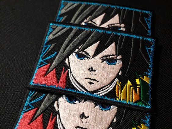 Kimetsu no Yaiba 'Giyu Tomioka | Face' Embroidered Patch